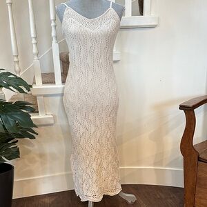Freshman crocheted evening dress